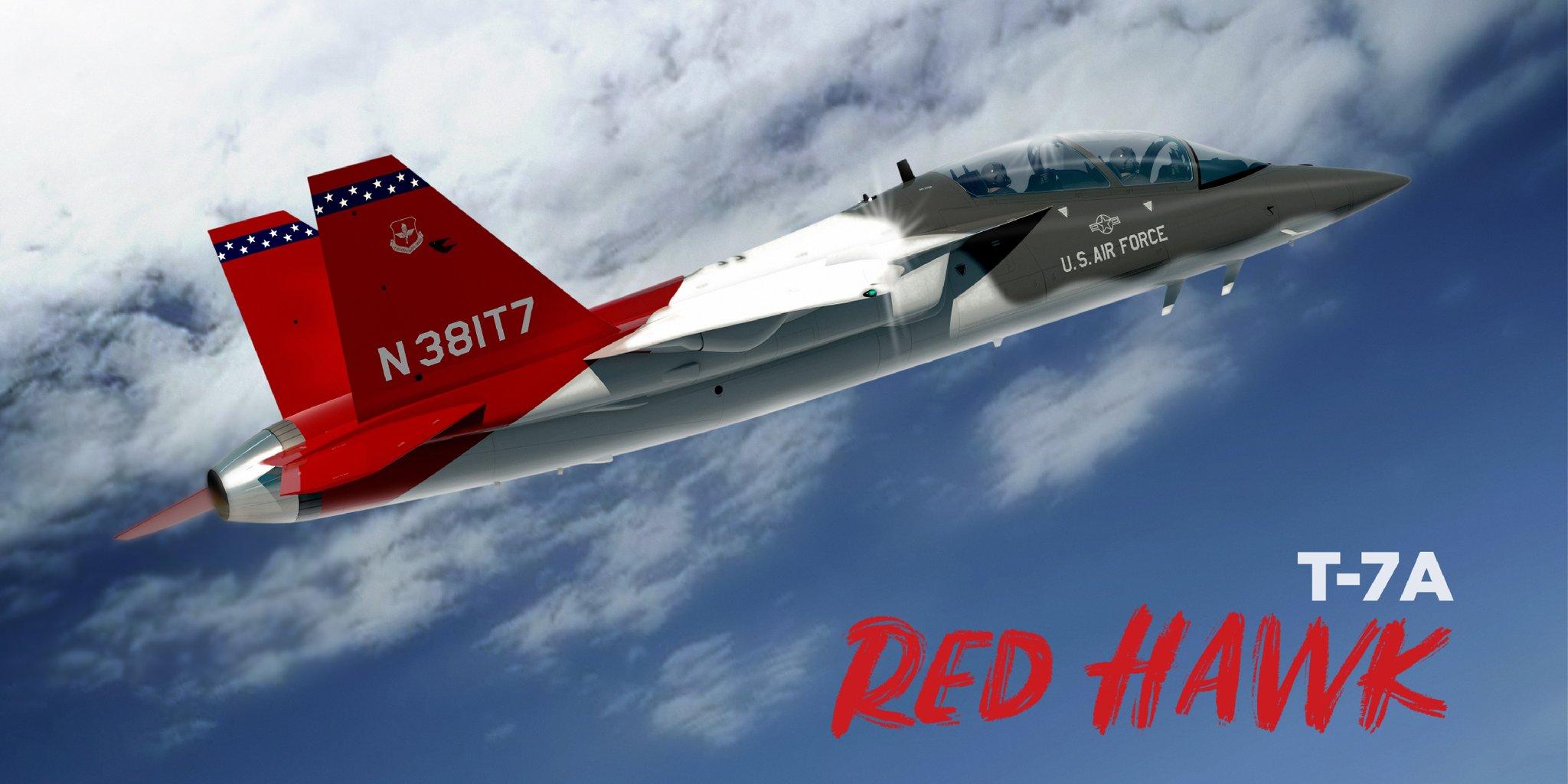 Red  Hawk jet 