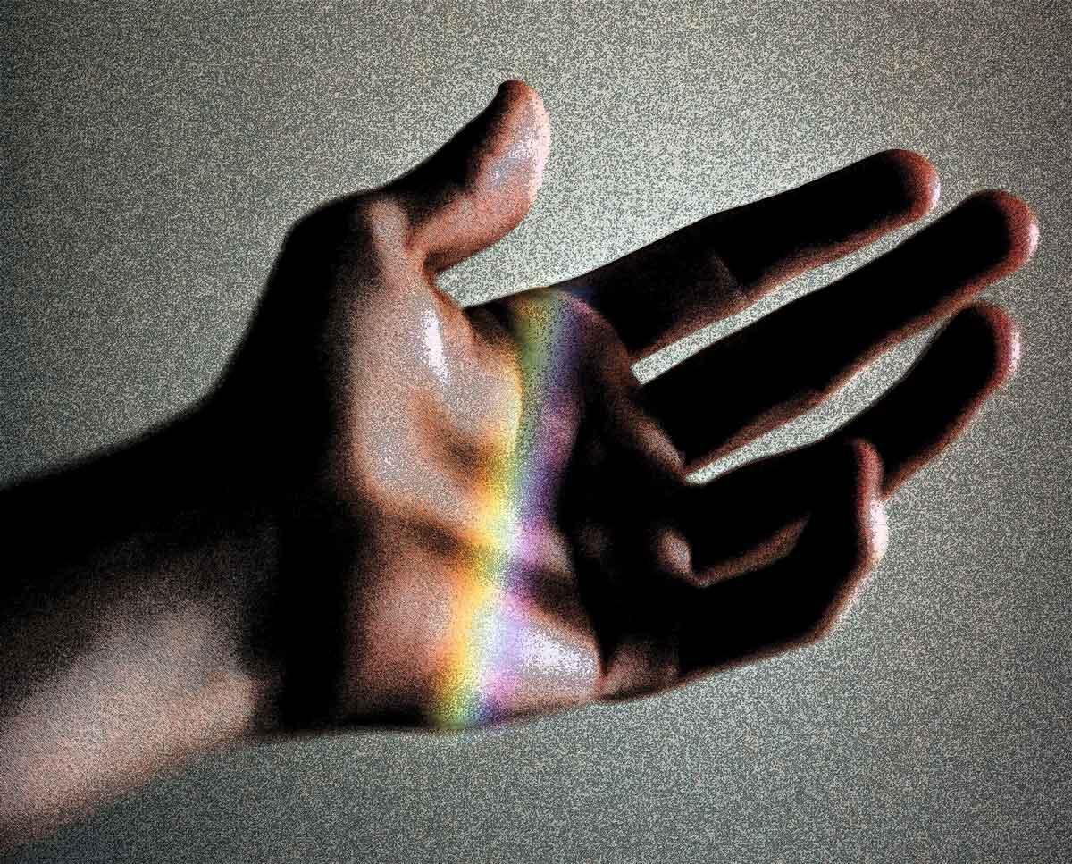 hand being scannned