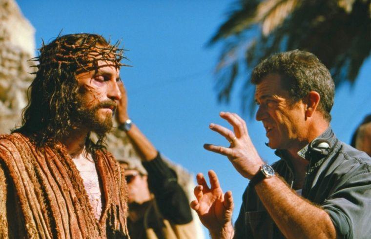 Jim Caviezel  and Mel Gibson