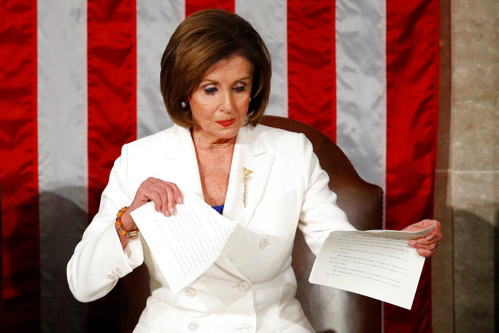 Speaker Pelosi Tears Up President's Speech Copy
