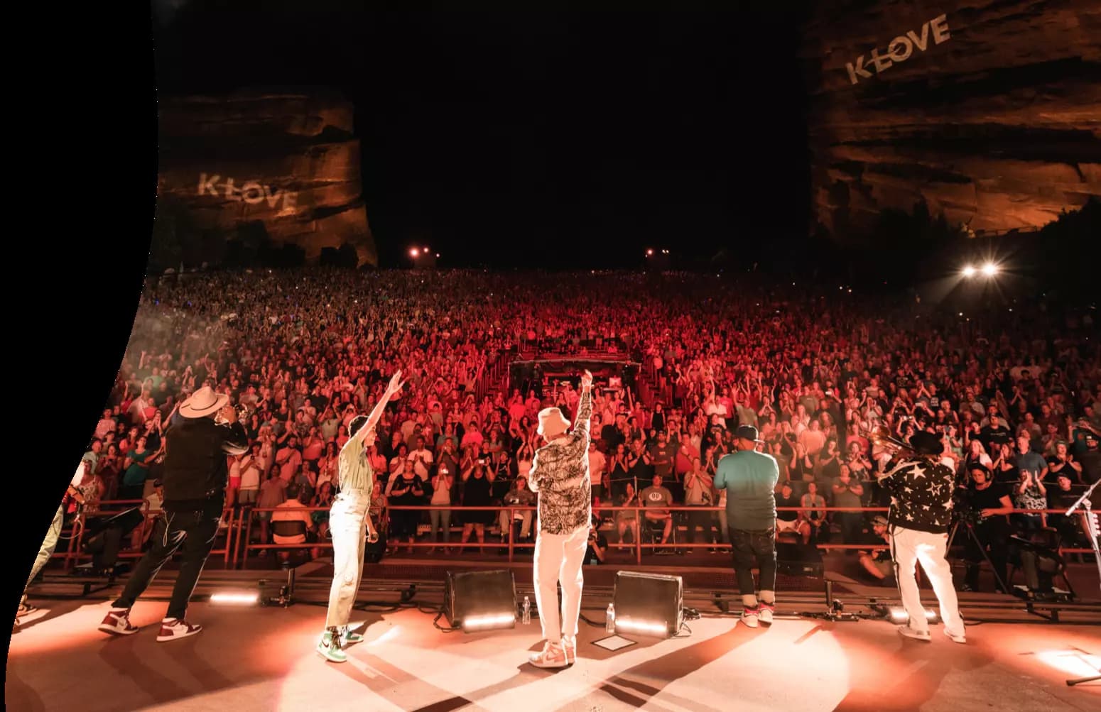 tobymac and company performing at red rocks