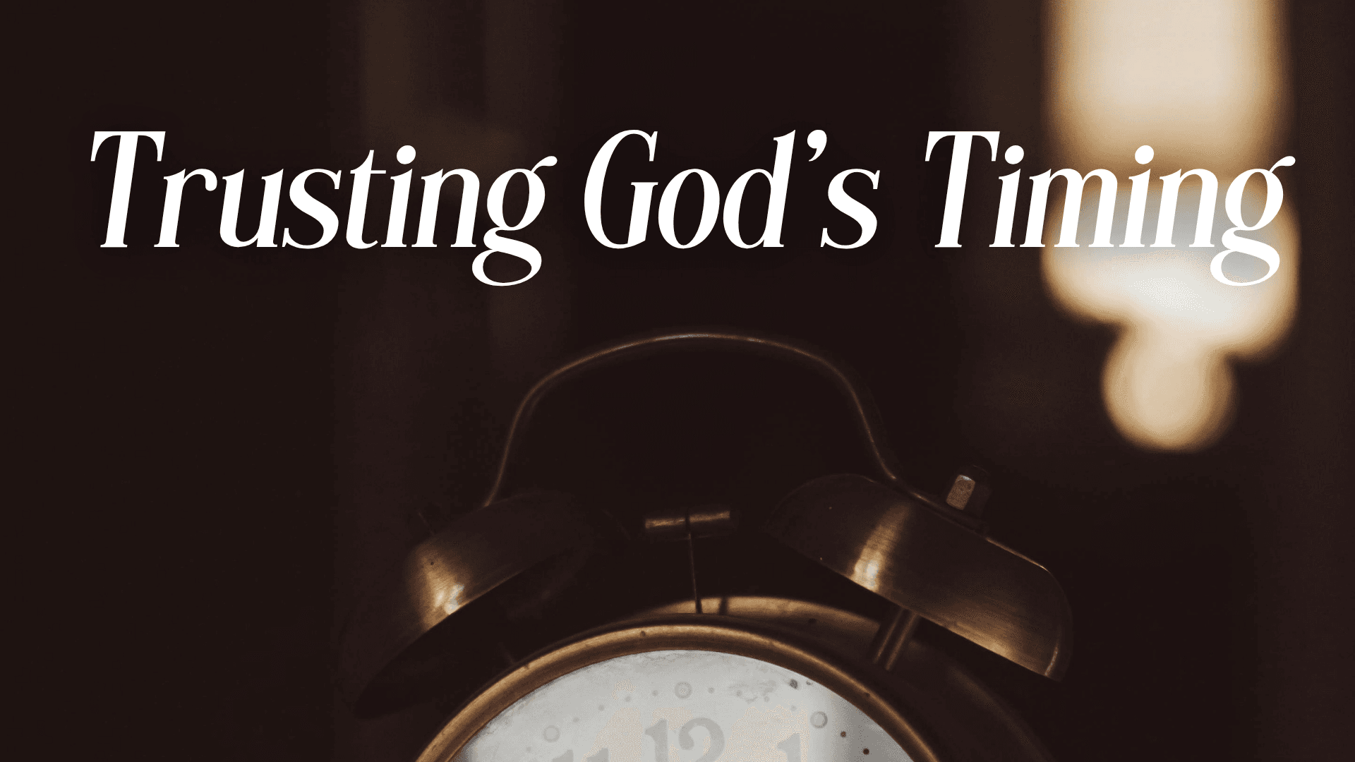 Trusting God's Timing Image