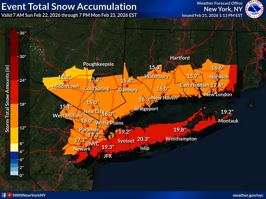 NYC And Region Under A Blizzard Warning: "Several Years Since We Saw One Of This Magnitude"