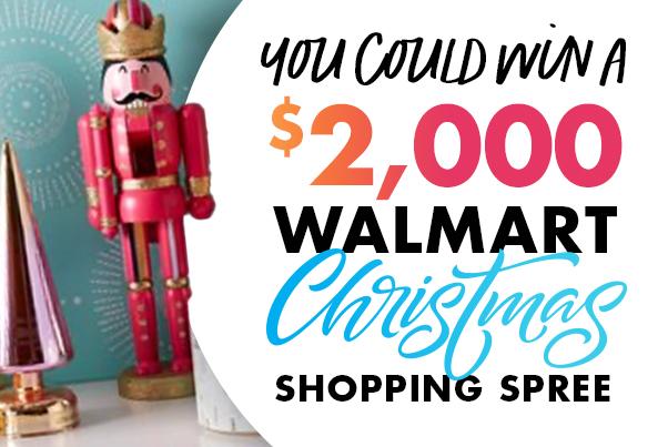 You Could Win a $2,000 Walmart Christmas Shopping Spree