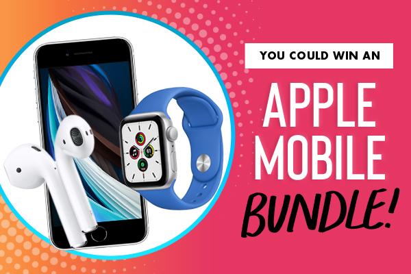 you could win an apple mobile bundle