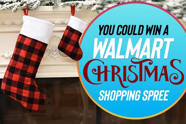 you could win a walmart christmas shopping spree