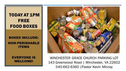 Winchester Grace Church Food Box Missions
