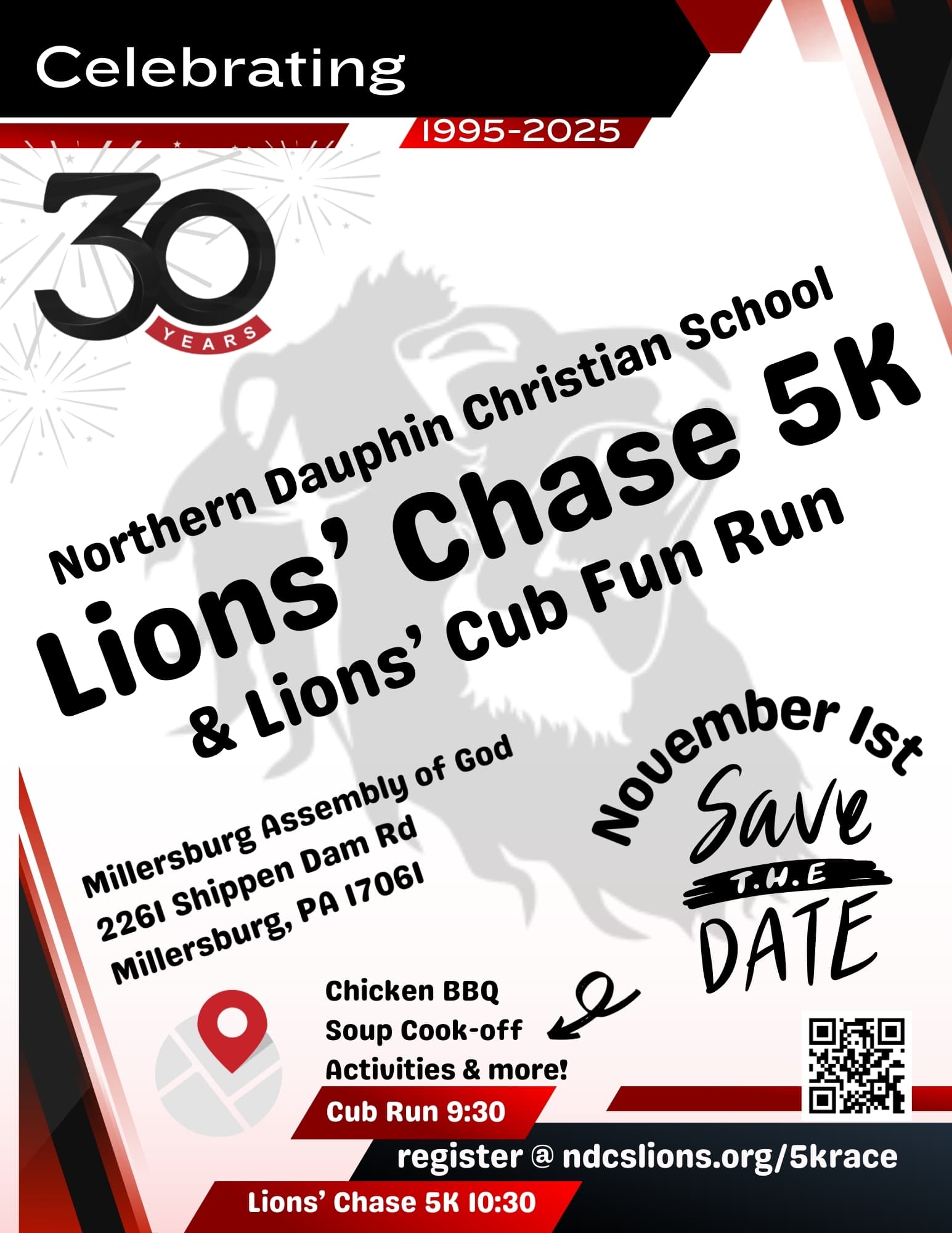 Northern Dauphin Christian School Lions' Chase 5k & Lions' Cub Fun Run