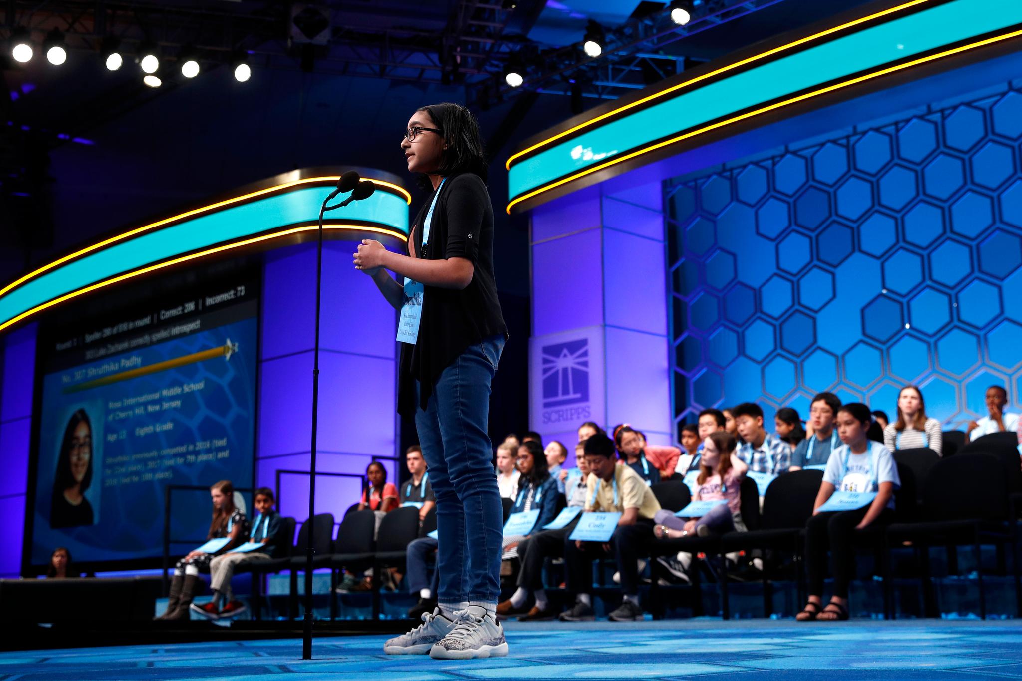 National Spelling Bee Contestant Shruthika Padhy 