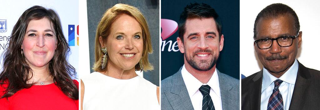 Mayim Bialik, Katie Couric, Aaron Rodgers, Bill Whitaker  