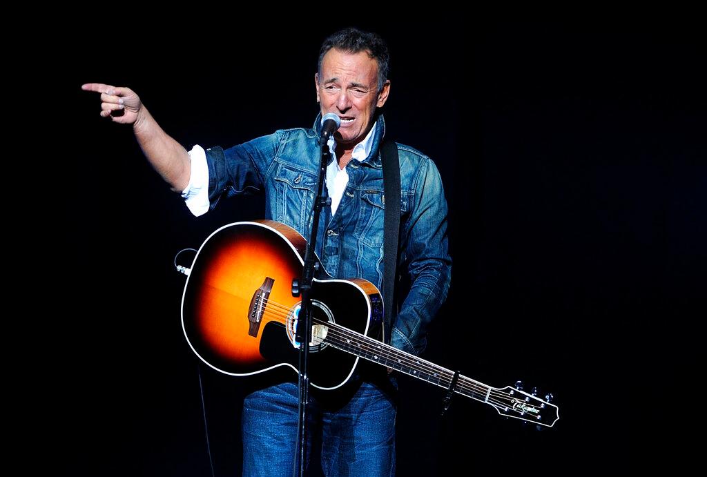 In this Nov. 5, 2018, file photo, Bruce Springsteen performs at the 12th annual Stand Up For Heroes benefit concert at the Hulu Theater at Madison Square Garden in New York. Iconic artists Lin-Manuel Miranda, Jon Bon Jovi and Bruce Springsteen are among the stars who will highlight a primetime virtual celebration televised Wednesday night following President-elect Joe Biden’s inauguration.