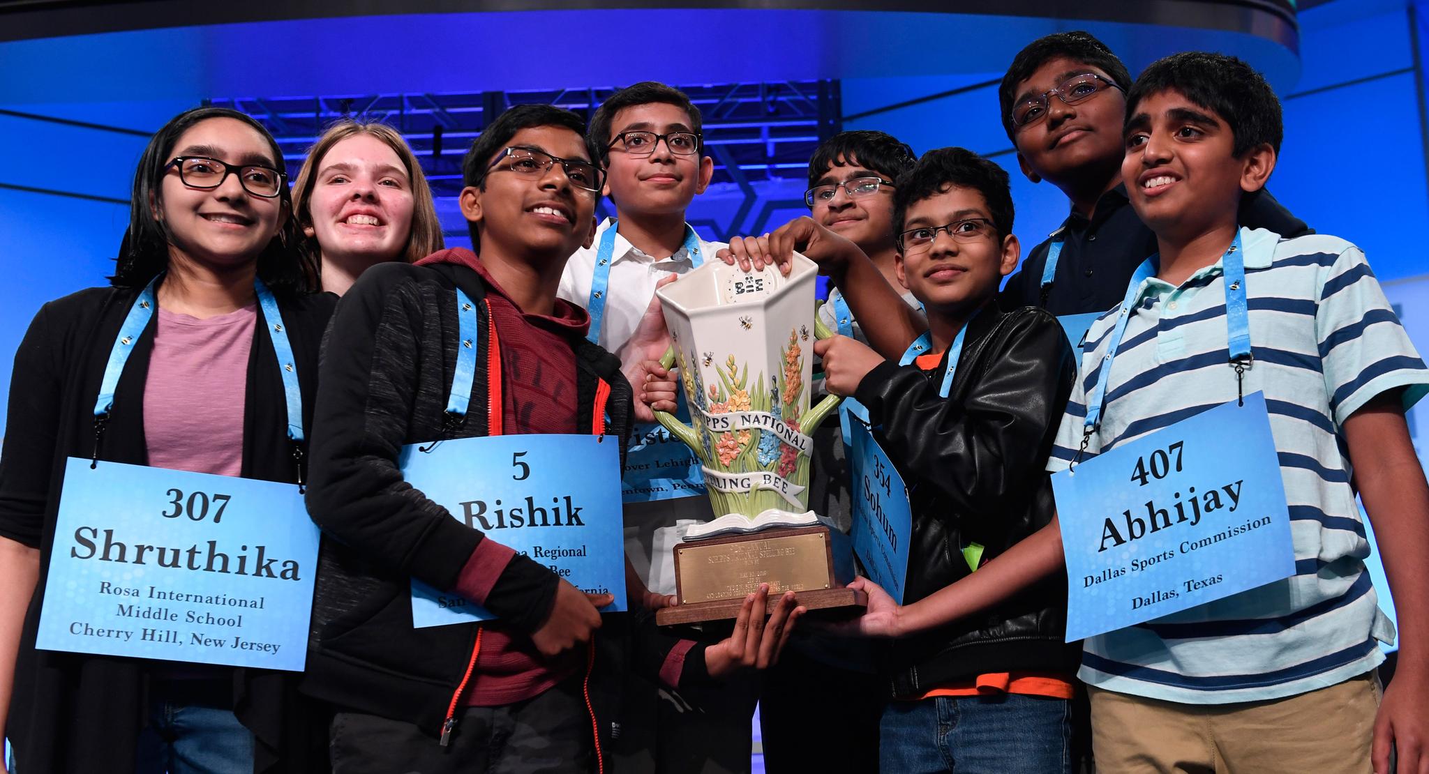 co-champions of the 2019 Scripps National Spelling Bee
