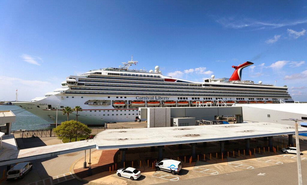 Carnival Cruise ship "Liberty" is docked at Port Canaveral, Florida