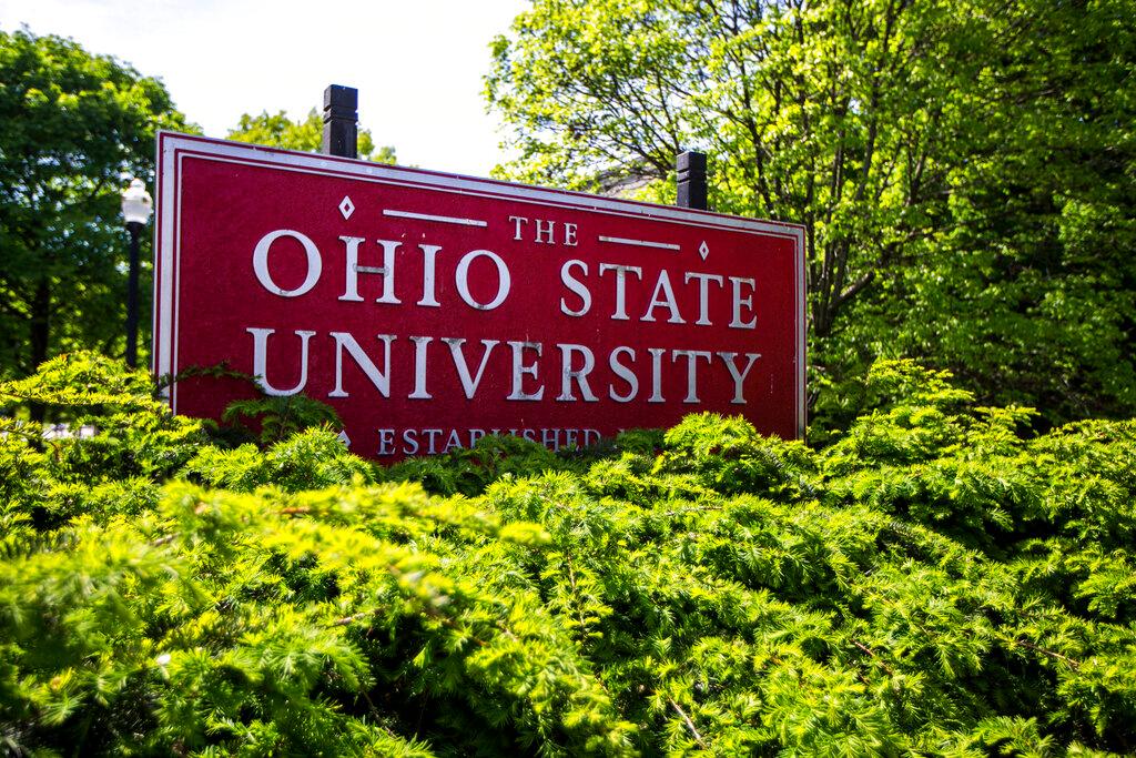 Sign for The Ohio State University in Columbus, Ohio