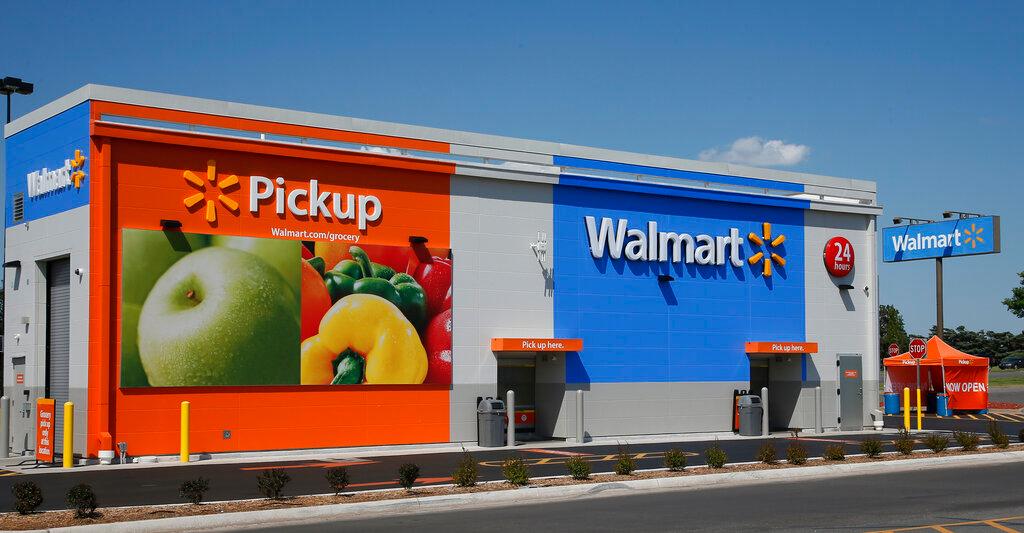 A 24-hour grocery pickup location at a Walmart in Oklahoma City