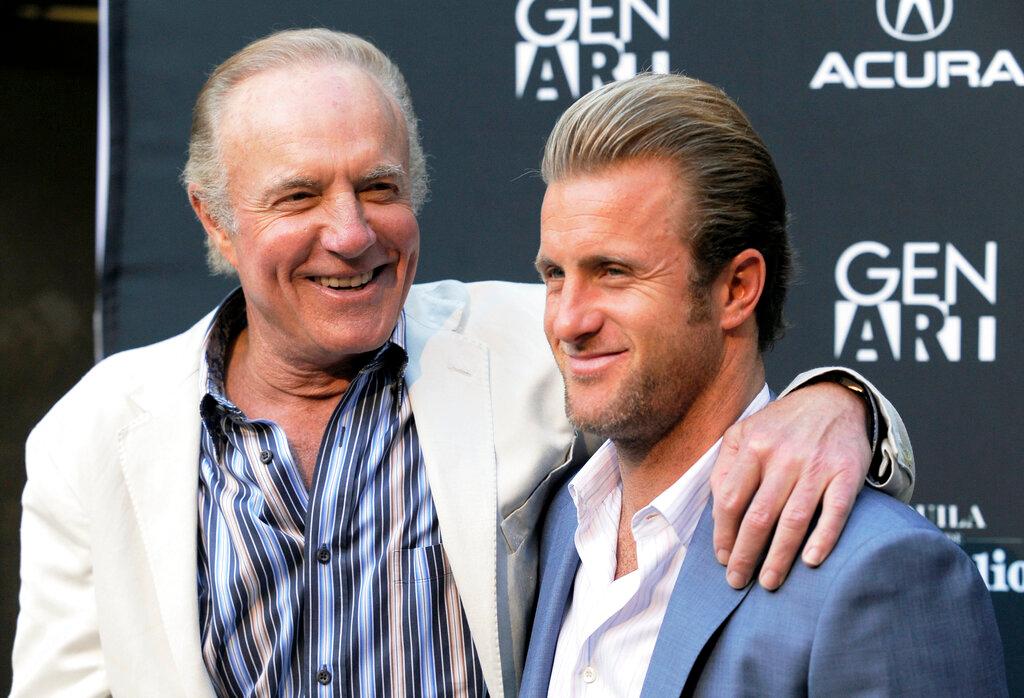 (2010) Scott Caan, right, with his father, James Caan