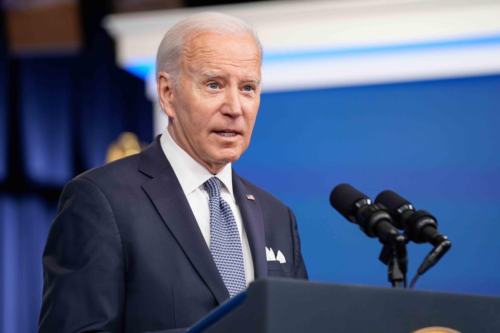President Joe Biden responds to questions from reporters after speaking about the economy in the South Court Auditorium in the Eisenhower Executive Office Building on the White House Campus, Thursday, Jan. 12, 2023, in Washington.